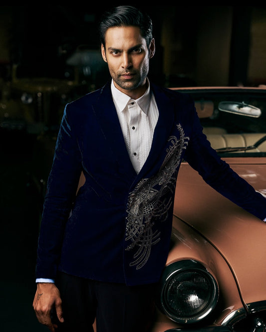 Regal Blue Tuxedo Jacket