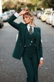 Emerald Green Tailored Three Piece Suit for women Emerald Green Tailored Three Piece Suit for women