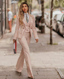 Beige Tailored Three Piece Suit for women Beige Tailored Three Piece Suit for women