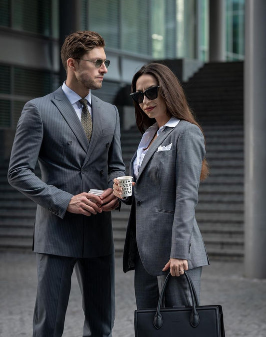 Grey Fine Pinstripe suit