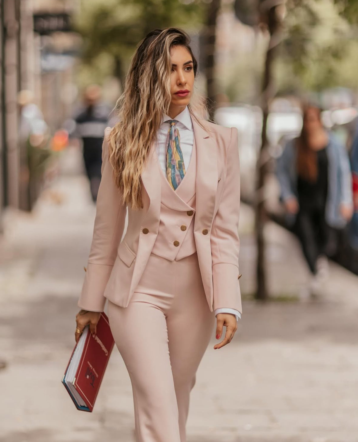 Beige Tailored Three Piece Suit for women Beige Tailored Three Piece Suit for women