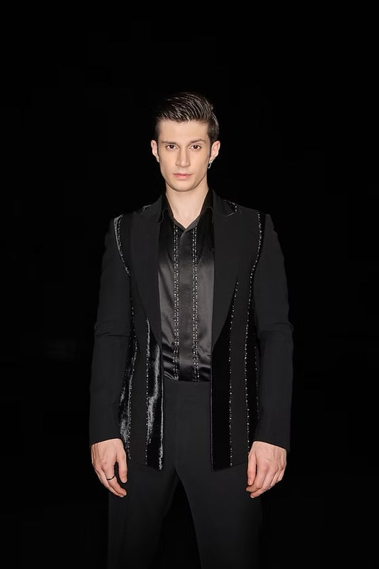 Black Line Crystal Tuxedo