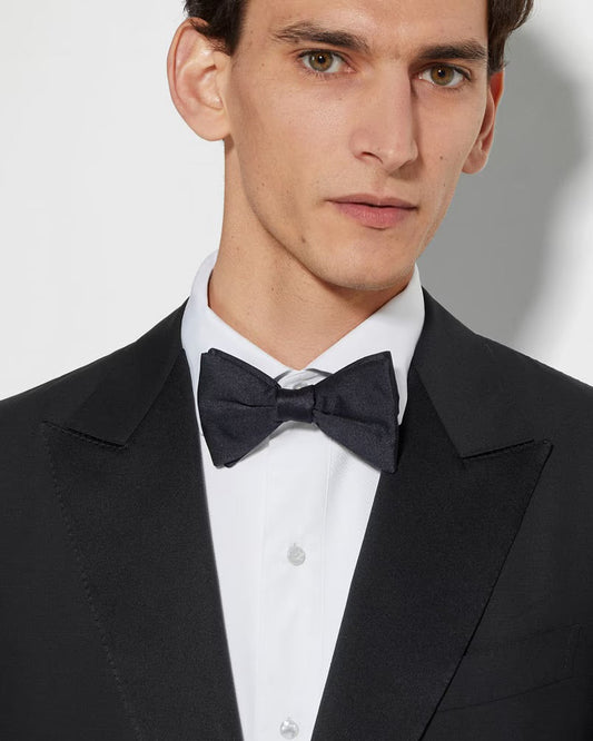Black Classic Peak lapel Tuxedo by Zegna