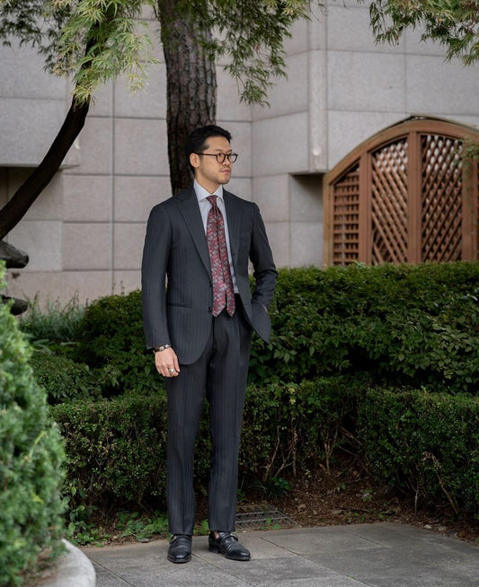 Charcoal Herringbone Jacket