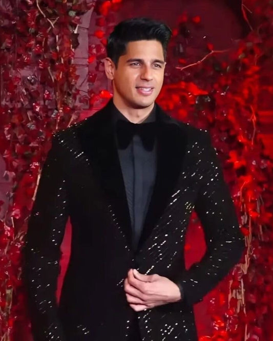 Black Velvet Red Carpet Tuxedo