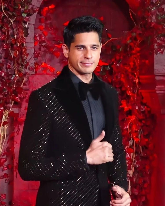 Black Velvet Red Carpet Tuxedo
