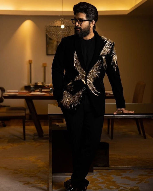 Hand Embroidered Golden Eagle Tuxedo