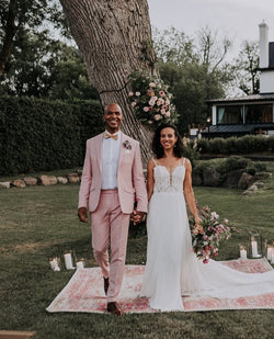 Super 140’s Rose Pink Wedding Suit