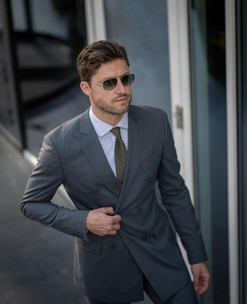 Grey Fine Pinstripe suit