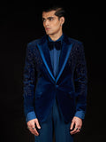 Blue Velvet Crystal Tuxedo