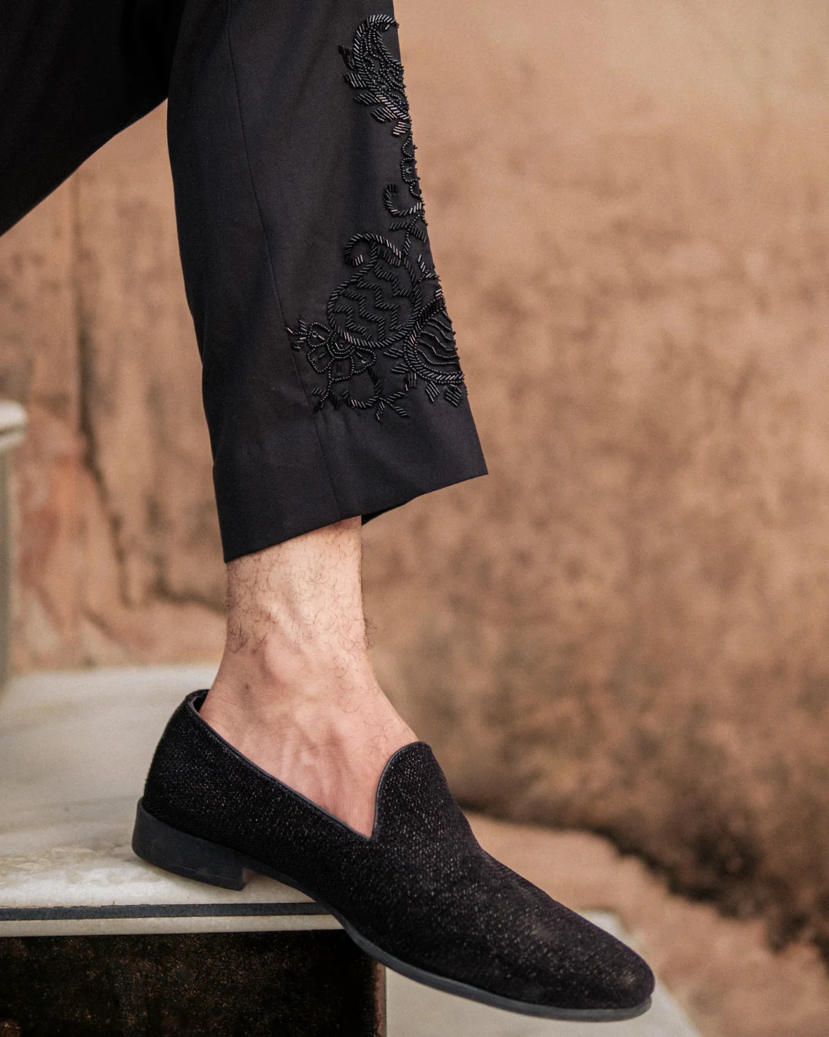 Black Paisley Wedding Tuxedo