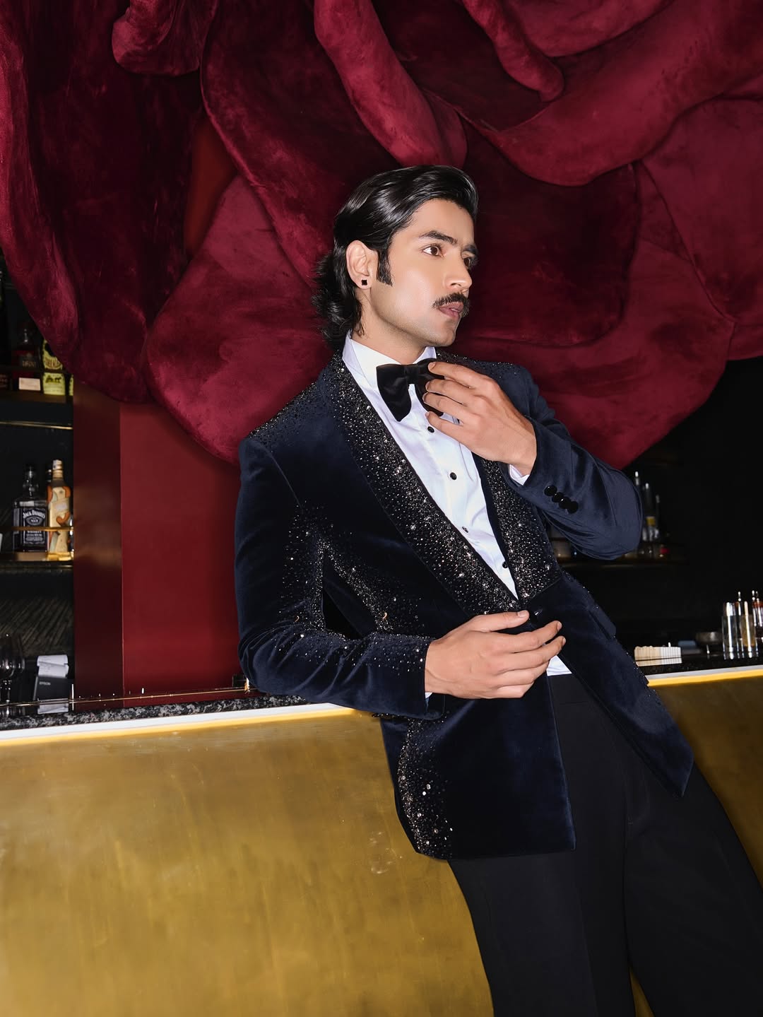 Midnight Stardust Velvet Tuxedo