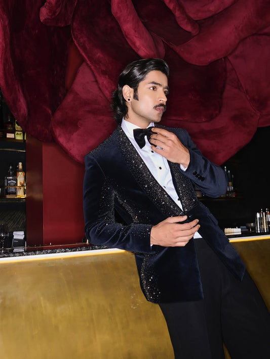 Midnight Stardust Velvet Tuxedo