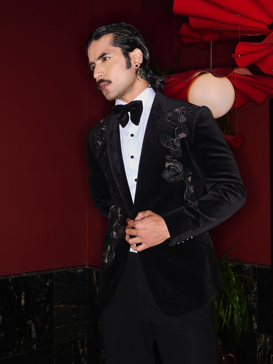 The Noir Serpent Velvet Tuxedo