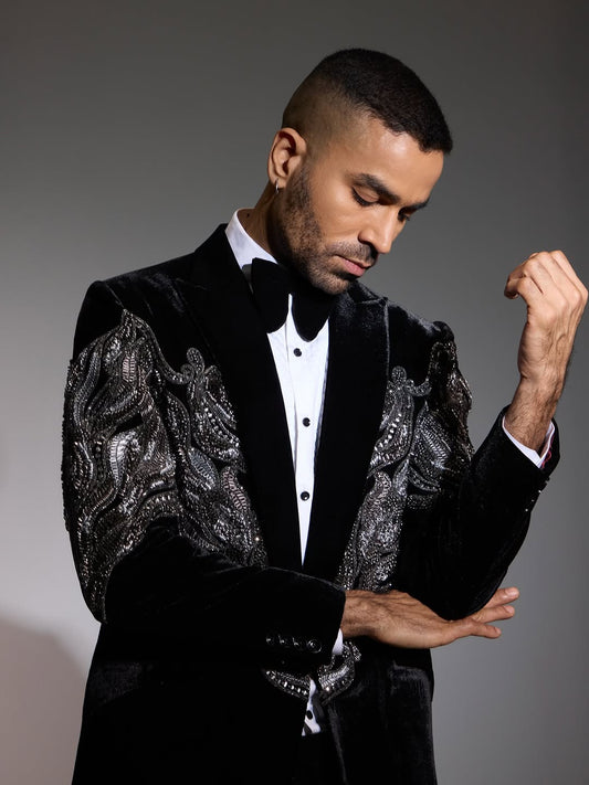 Black and Silver Noir Tuxedo