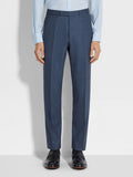 Petrol Blue Virgin wool Suit by Zegna