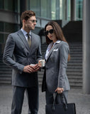 Grey Fine Pinstripe suit
