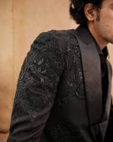 Black Paisley Wedding Tuxedo
