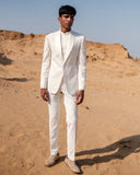 White Cupro Tuxedo