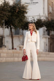 Ivory Tailored Three Piece Suit for women