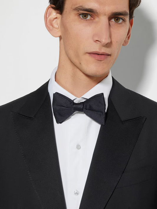 Black Classic Peak lapel Tuxedo by Zegna