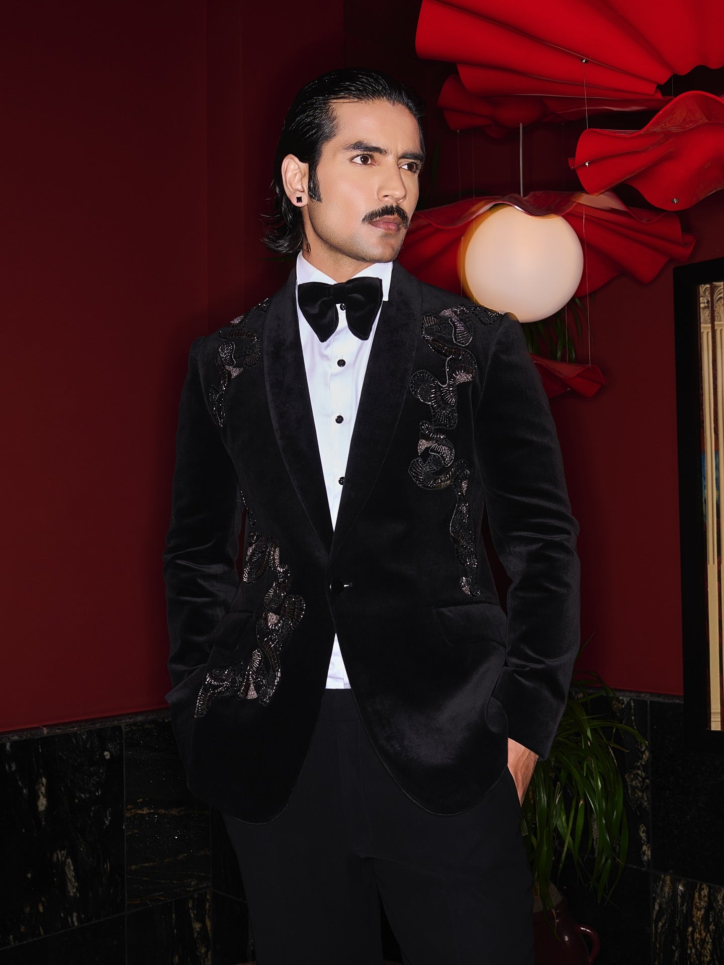 The Noir Serpent Velvet Tuxedo