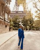 Royal Blue Tailored Three Piece Suit for Women