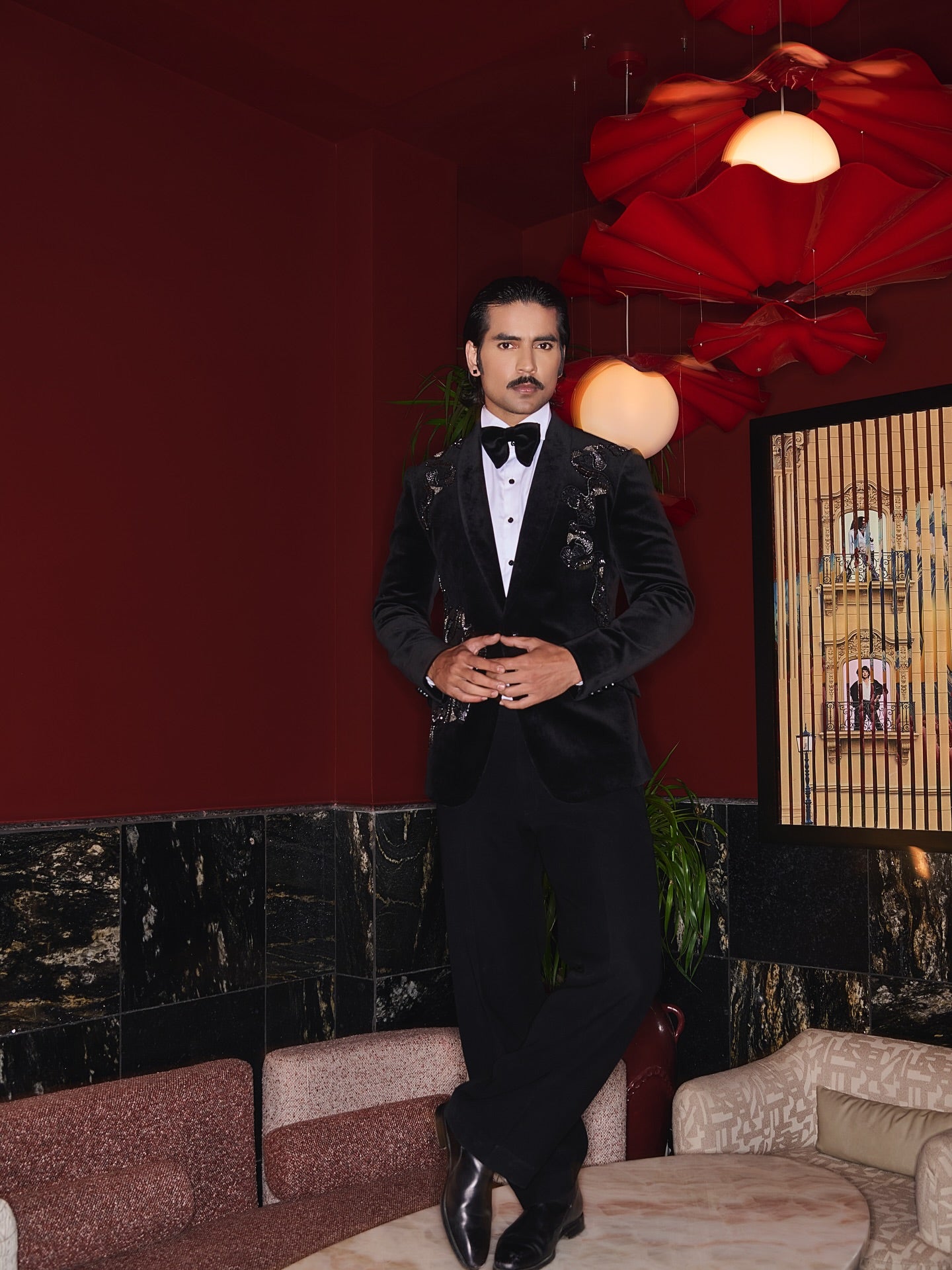 The Noir Serpent Velvet Tuxedo