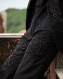 Black Paisley Wedding Tuxedo