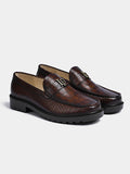 Brown Croc Loafers | The Luxe