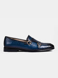 Blue Monk strap Loafers | The Luxe