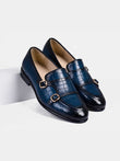 Blue Monk strap Loafers | The Luxe