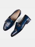 Blue Monk strap Loafers | The Luxe