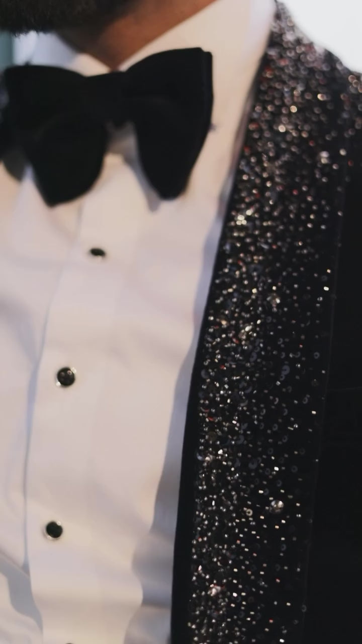 Black Spread Crystal Tuxedo