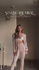 Egg White Sculpted High Waist Trouser